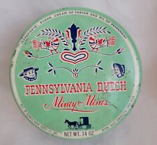 RARE Vintg Pennsylvania Dutch Candies Minty Mints Tin Cannister Mt Holly Springs picture