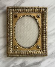 Vtg Baroque/Rococo Oval Gold/black Ornate Spandrel Picture Frame 8