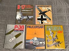 Vintage Military Aircraft Books P-38 Lightning, B-17, Stuka Ju87, Bf 109 Lot 5 picture