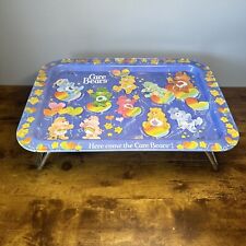 Care Bears Metal Dinner TV Tray w/Folding Legs 1983 picture