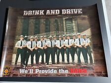 Pennsylvania PA State Police PSP Poster - DUI Prevention -  Very Good Condition picture