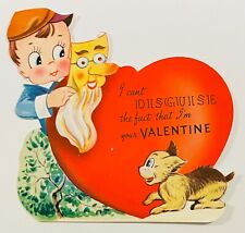 Vintage Valentine Card I Can't Disguise picture