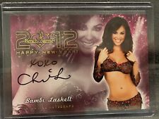 BenchWarmer 2012 Happy New Year Bambi Lashell Authentic Autograph Commemorative picture