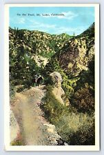 Postcard On the Trail Mt. Lowe California CA Horse-back Rider picture