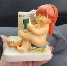 Goebel Redhead Vintage Charlotte Byj At Work Girl Laundry 1970's  Rare HTF 4.5” picture