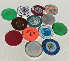 Casino Chip Lot- 13 Different- Odd Mix picture
