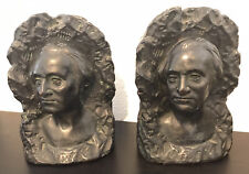 George Washington Bookends Rare Bronze Clad by Art Craft Products, Co., Chicago picture