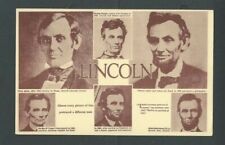 Ca 1948 PPC Abraham Lincoln 6 Images Of Him During Important Dates Of His picture