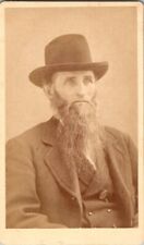 Old Man with Beard, Hat, & 3 pc. Suit, CDV Photo, c1870 #1748 picture