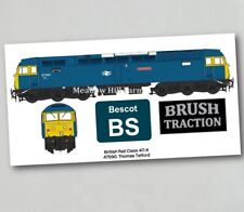 British Rail Class 47 Fridge Magnet 47590 Bescot BR Blue Diesel Locomotive picture