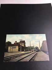 1909 Ilion, NY Postcard - West Shore Railroad and Trolley Station 1366 picture