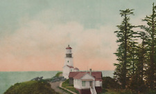 Fort Canby Lighthouse Mouth of Columbia River WA Divided Back Vintage Post Card picture