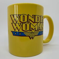 yellow wonder woman logo coffee mug DC comics 12 oz picture