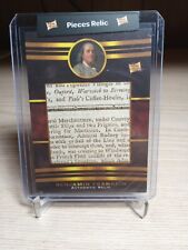 2022 PIECES OF THE PAST BENJAMIN FRANKLIN AUTHENTIC JUMBO RELIC CARD picture