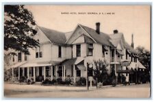 1941 Barnes Hotel Scene Street Baxley Georgia GA Posted Antique RPO Postcard picture