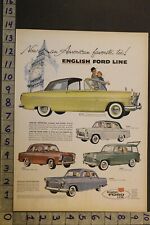 1959 FORD ENGLISH LINE CONSUL CONVERTIBLE SEDAN WAGON ENGLAND CAR AUTO AD SY36 picture