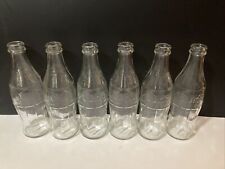1970 Clear COCA- COLA Bottles 10 oz No Deposit/No Return**LOT OF (6) VINTAGE*** picture