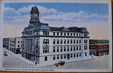 FORT DODGE, IOWA   Webster County Court House     Vintage IA. Postcard picture