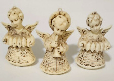 Vintage Christmas Angel Ornaments Playing Instruments Acrylic Made in Italy picture