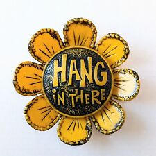 Vintage 1970s Hang in There Wallace Berrie Plastic Flower Wallflowers Hanging  picture