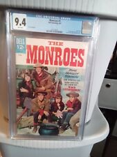 THE MONROES # 1   CGC 9.4 (1967 DELL) TV SHOW ONLY 2 BOOKS HIGHER picture