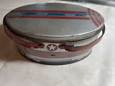 Vintage tin litho Zephyr railroad train lunch box, 1930s Art Deco Needs Restored picture