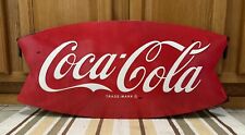 Coca Cola Metal Sign Drink Coke Soda Fishtail Bottle Vintage Style Wall Decor picture