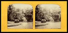 Versailles, Petit Trianon, Le Lac et le Moulin, ca.1860, day/night stereo (Frenc picture