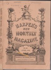 HARPER'S NEW MONTHLY MAGAZINE #431~APRIL 1886~GOING DOWN TO THE SEA IN SHIPS~VG picture