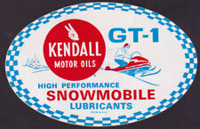 Kendall Motor Oils GT-1 High Performance Snowmobile Lubricants vinyl sticker picture