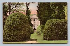 Entrance Boxwood Garden Planted by President Monroe Hand Colored Postcard picture