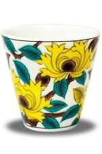 Auspicious Ochoko Sake Utensil Kutani Ware Cup Color Picture Peony Ceramic Japan picture