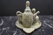 Fantastic Egyptian set of cups and Pot with Maat goddess and lotus flower picture