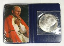 1983 Pope John Paul II Commemorative Medal Coin w/ Original Booklet, Rare picture
