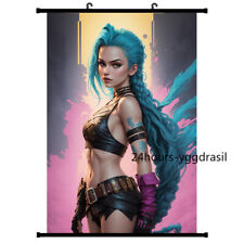 Anime Poster Game Role Jinx Poster Wall Scroll HD Painting Decor 60x90cm Hot picture