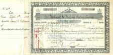 Mohawk and Malone Railway Co. signed by Chauncey M. Depew - Stock Certificate -  picture