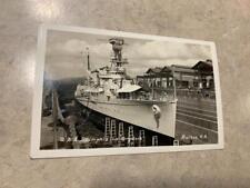 U.S.S. Memphis Dry Dock Balboa Canal Zone Real Photo SKU# 33183 picture