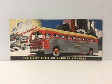 Vintage Burlington Trailways Bus Diesel Liners Travel Brochure Pamphlet picture