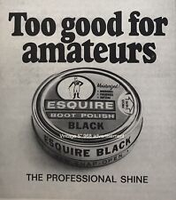 1968 Esquire Boot Polish PRINT AD Vintage 5” Too Good For Amateurs PAPER PROMO picture