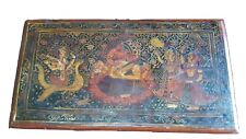 Old Wooden Hand Painted Panel Decorative Collectables Beautiful picture