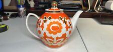 Vintage USSR Porcelain teapot by Polonnoe factory Hand Painted Flower 9 1/2” W. picture