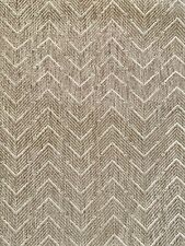 LEE JOFA Colby natural linen poly cotton chevron woven Belgium panel new picture