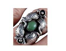 Sz9.25 Women's Vintage Navajo sterling/turquoise ring picture