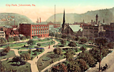 Postcard PA Johnstown Pennsylvania-City Park-Antique Vintage c1910 (D11) picture