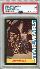 CHEWBACCA Chewie Han Solo buddy 1977 Star Wars Wonder Bread #9 rookie PSA 7 picture