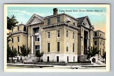Guthrie OK-Oklahoma, Logan County Court House, Antique Souvenir Vintage Postcard picture