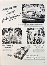 1944-WWII-Vintage Print Ad-OLD GOLD CIGARETTES-Apple Honey-Buy War Bonds-VTG picture