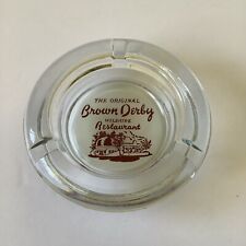 Vintage L.A.'s Brown Derby Restaurant Wilshire Glass Ashtray (chipped) picture