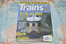 railroad TRAINS magazine November 2018 Columbia VIA 40 New England RR One Gorge picture