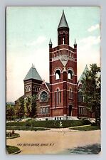 Geneva NY-New York, First Baptist Church, Religion, Vintage c1916 Postcard picture
